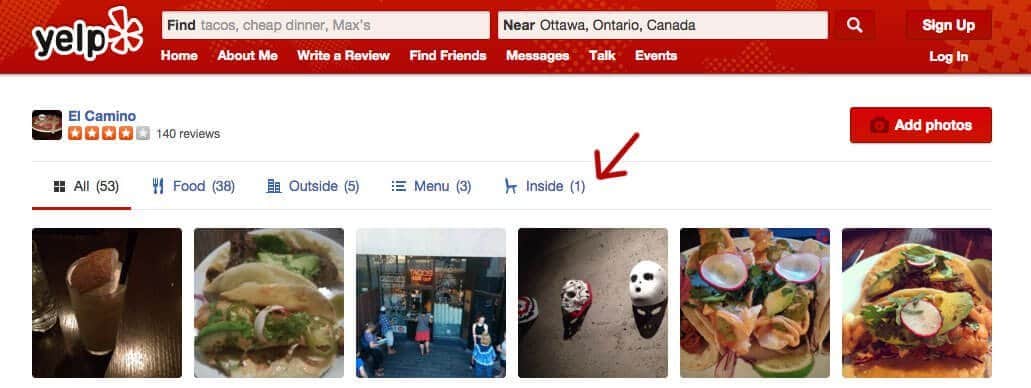 Yelp Photo Categories 2