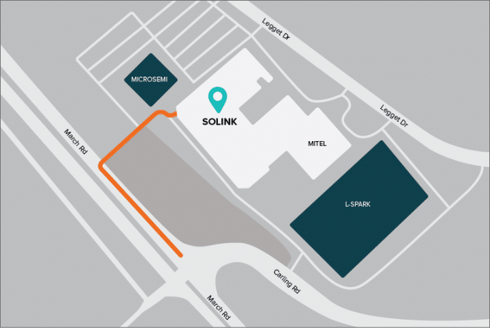 Solink location map.