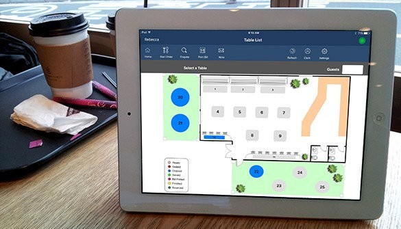 IdealPOS platform shown on tablet.