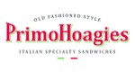 The logo for primo hoagies italian specialty sandwiches.