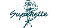 Superette logo in teal