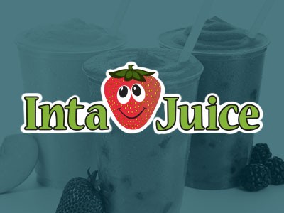 The logo for inta juice.