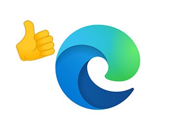 A blue and green ea logo with a thumbs up.