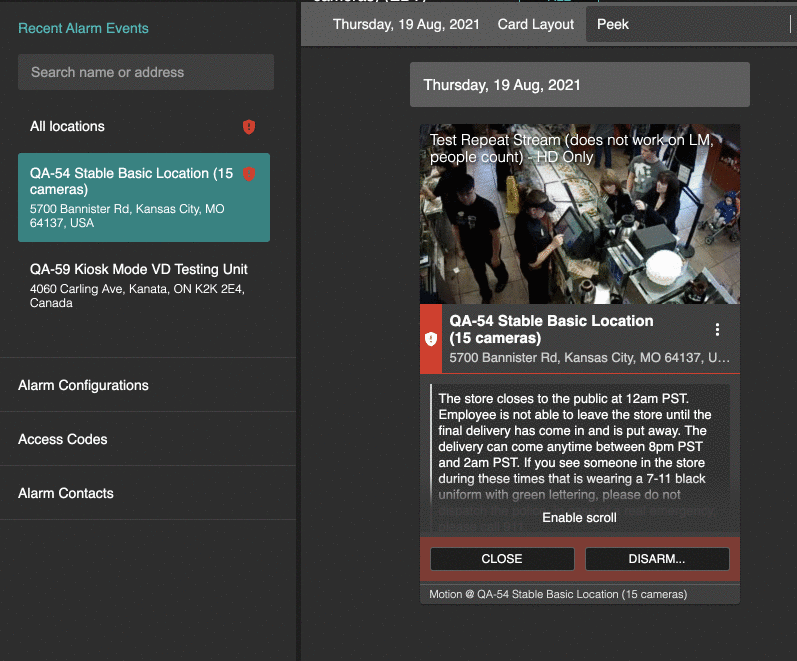 event_card_disarm A screen shot of a web page showing a news feed.