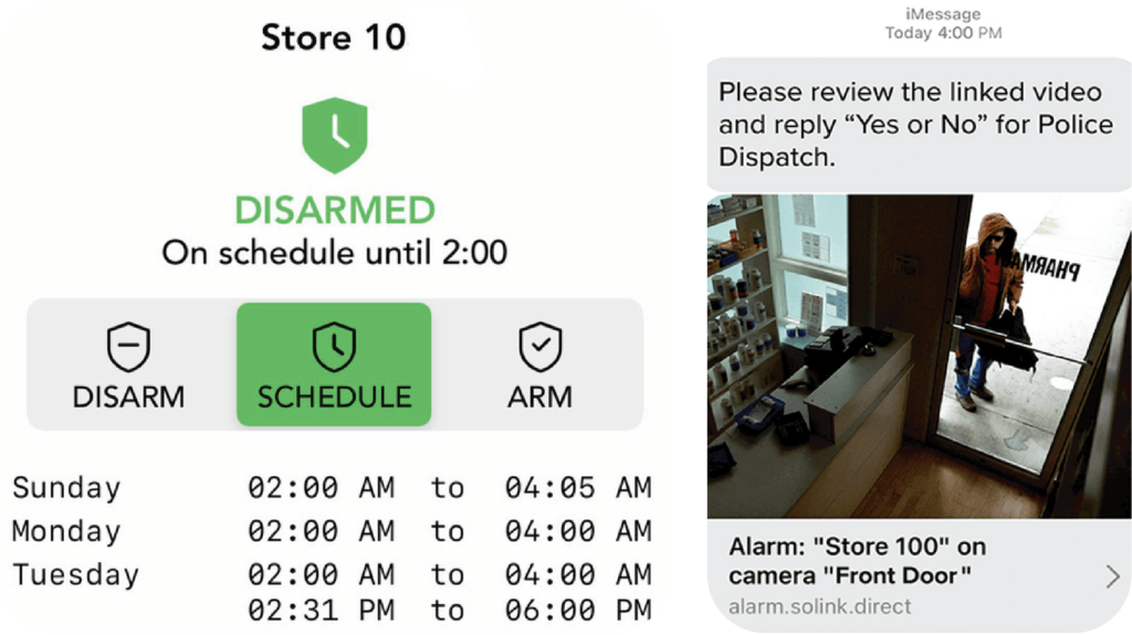 Scheduling alarms for cannabis location