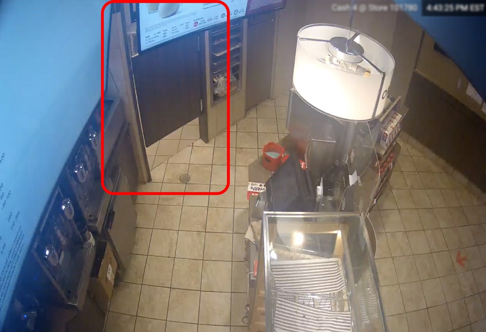 restaurant security cameras_facing staff preparation area door_camera