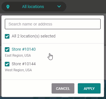 How to select locations