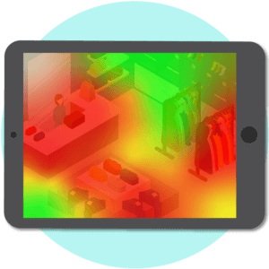 Heatmap your business traffic with Solink's heatmap on an ipad