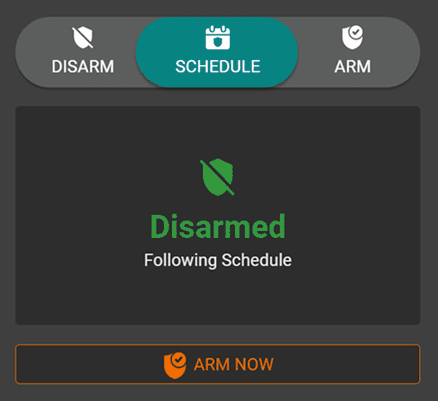 Solink's video alarms allow you to set a schedule for arming and disarming alarms
