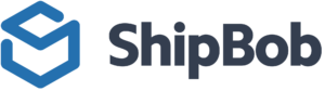 The ship bob logo on a black background.