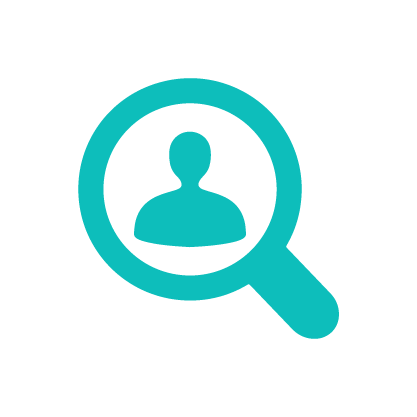 This icon shows a person under a magnifying glass, representing how Solink can help you find evidence during investigations.