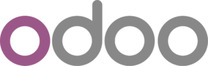 The logo for odoo.