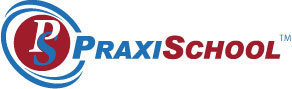 Praxis school logo on a white background.