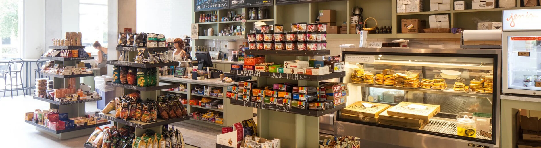 A store with a lot of different kinds of food.