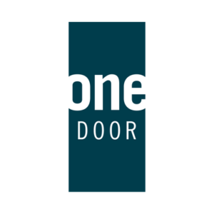 One door logo on a white background.