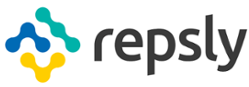 The logo for repsly.