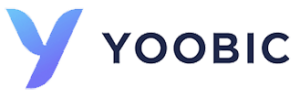 The logo for yoobic.