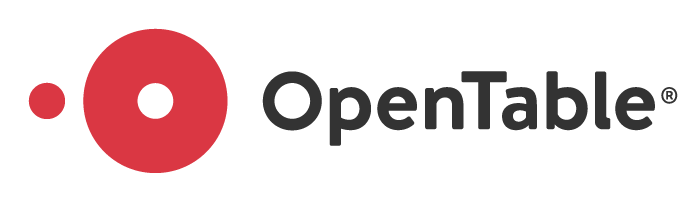 The opentable logo on a white background.