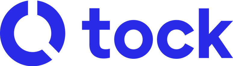A blue logo with the word otk on it.