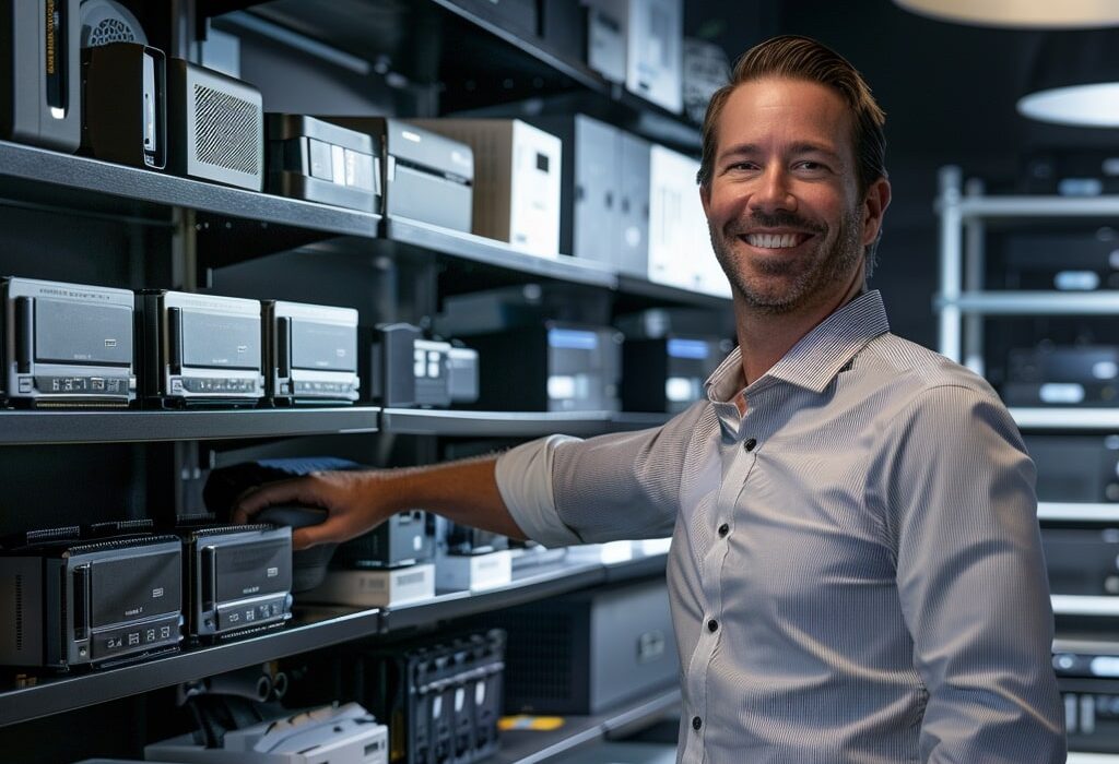 A man smiling at the camera.