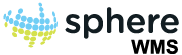 Sphere logo featuring a stylized, pixelated globe in blue and green next to the word "sphere" in lowercase black letters.