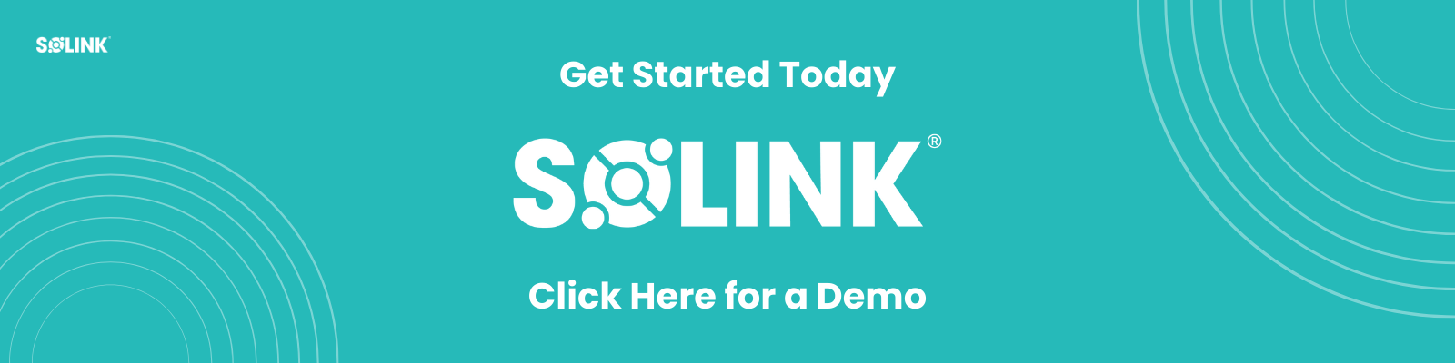 An ad featuring a clickable link to book a demo with solink.