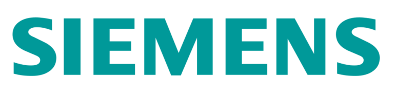 Siemens logo with the word "SIEMENS" in teal capital letters on a transparent background.