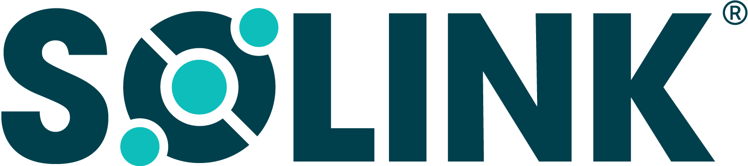 Logo of Solink with stylized letters and a circular design element.