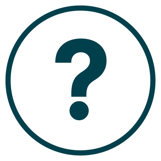 A plain white background with a large green checkmark centered in the image.