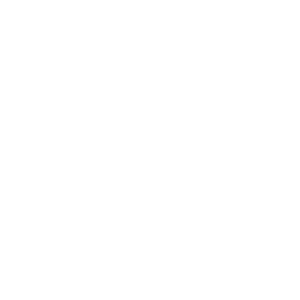 A thick white arrow pointing left on a black background.