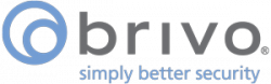 The logo for brivo, simply better security.