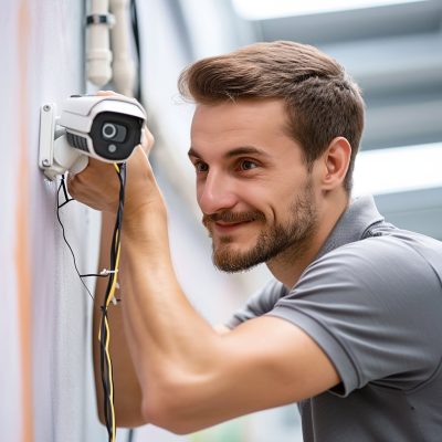 Wiring sales security camera